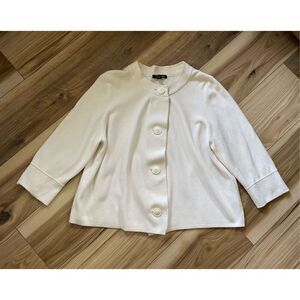 GEORGE Cream Button Down Cardigan